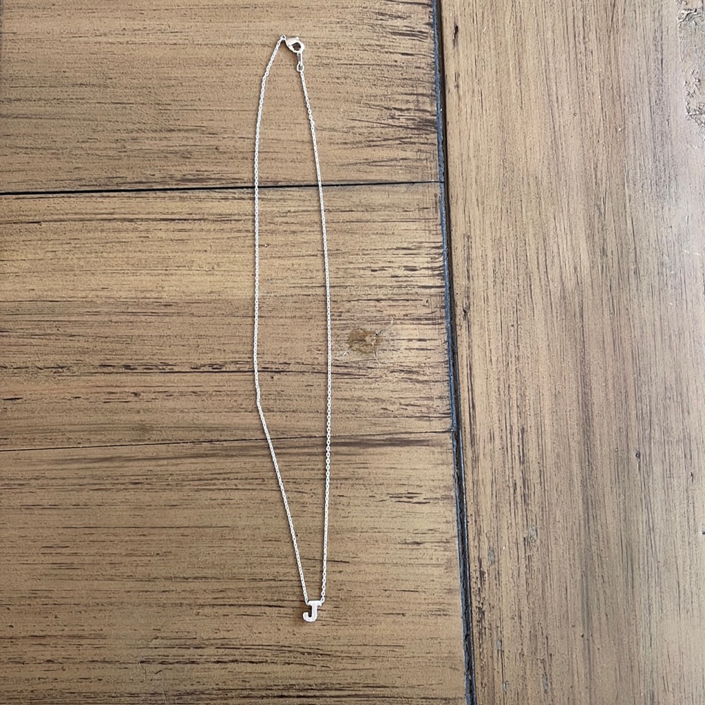 ‘J’ Initial Necklace